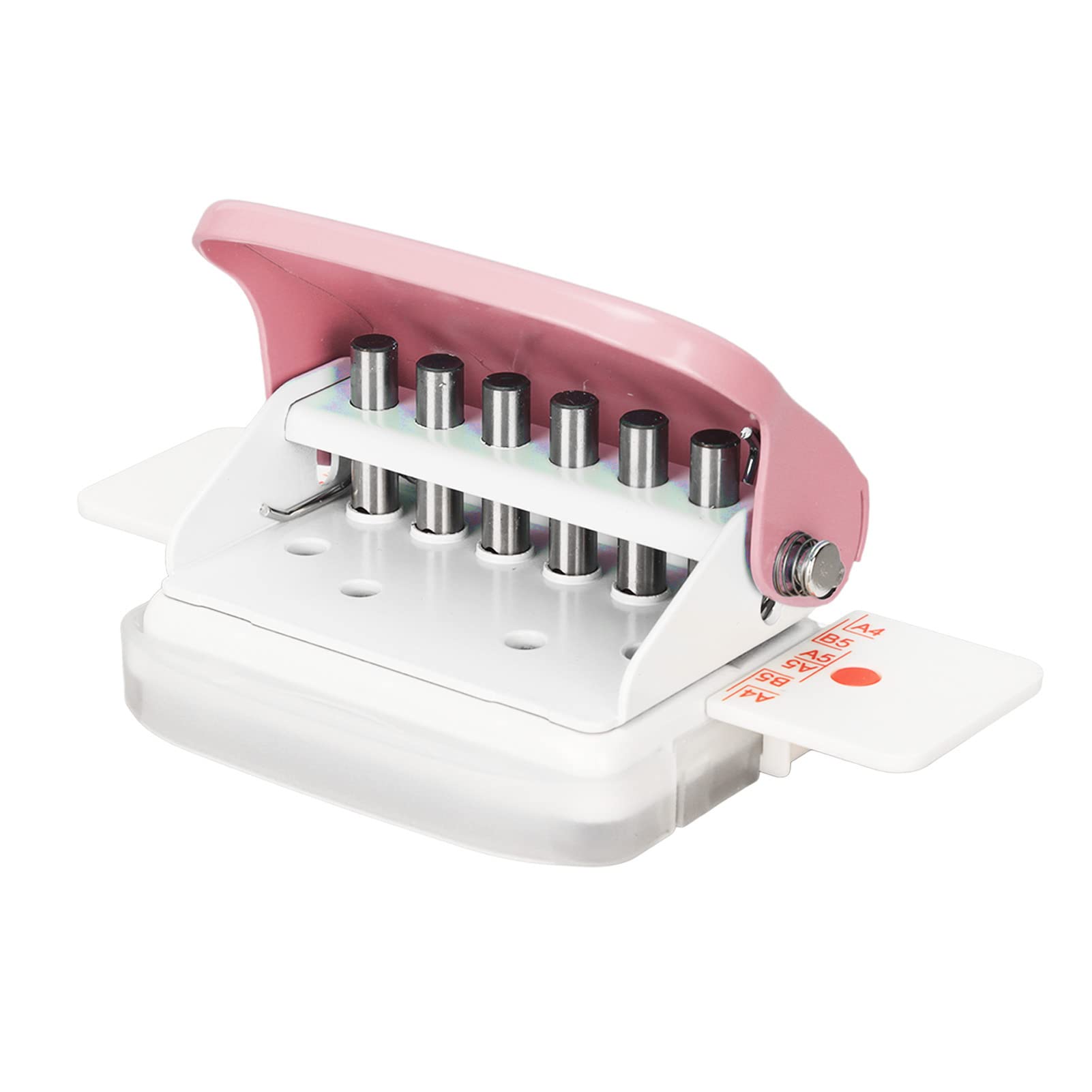 Mini Binding Machine, 6 Holes Cinch Book Binding Machine, Punching 5 Sheets, For A4 30 Holes B5 26 Holes A5 20 Holes Flipchart I