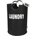 DOKEHOM 160L XX-Large Laundry Basket (7 colors), collapsible Laundry Bag, Foldable Laundry Hamper, Folding Washing Bin (Black, X