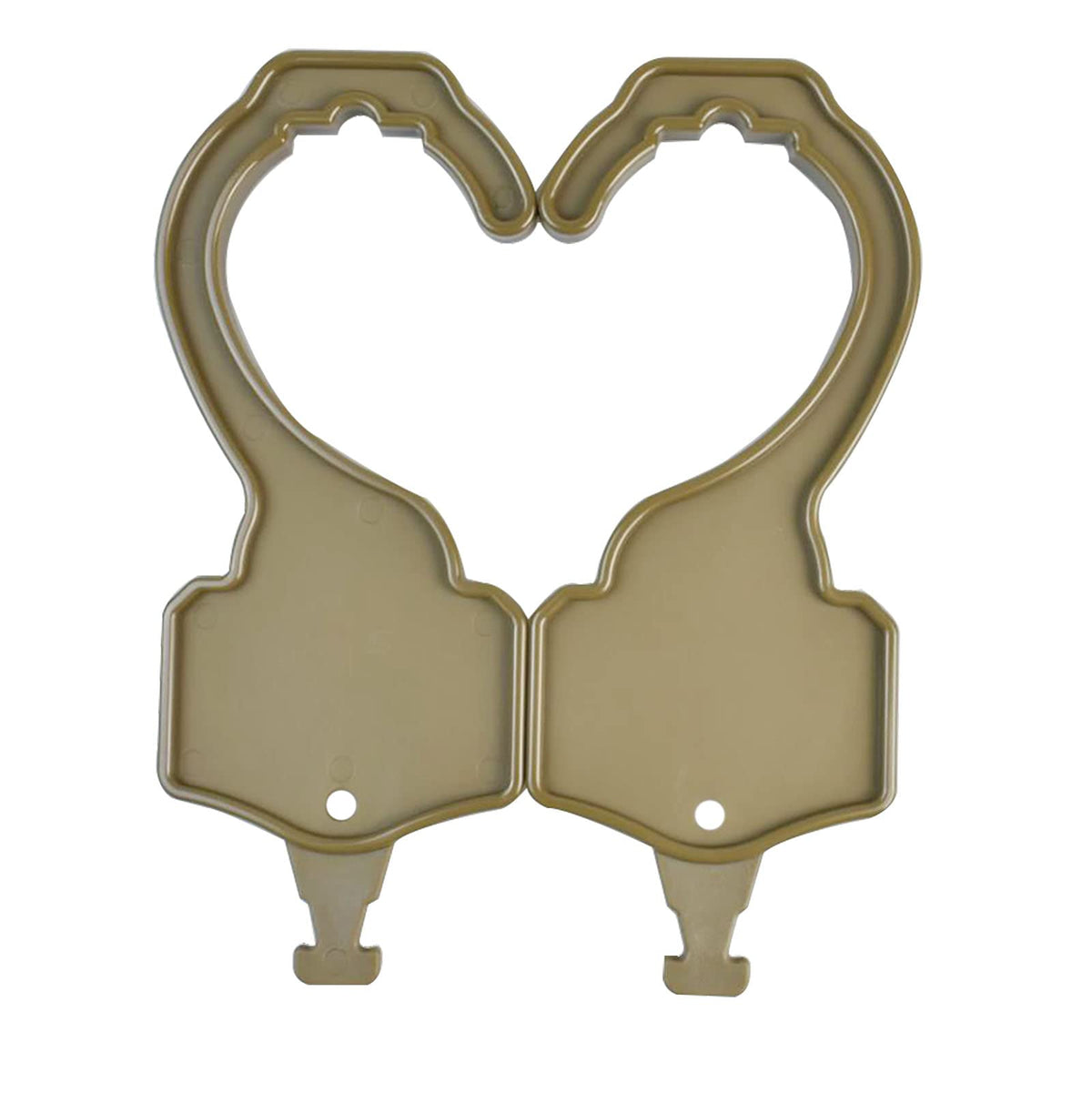 Tactical Belt Hanger Closet Organizer  Belt Holder with Quick Release Buckle, Tan (2pc)
