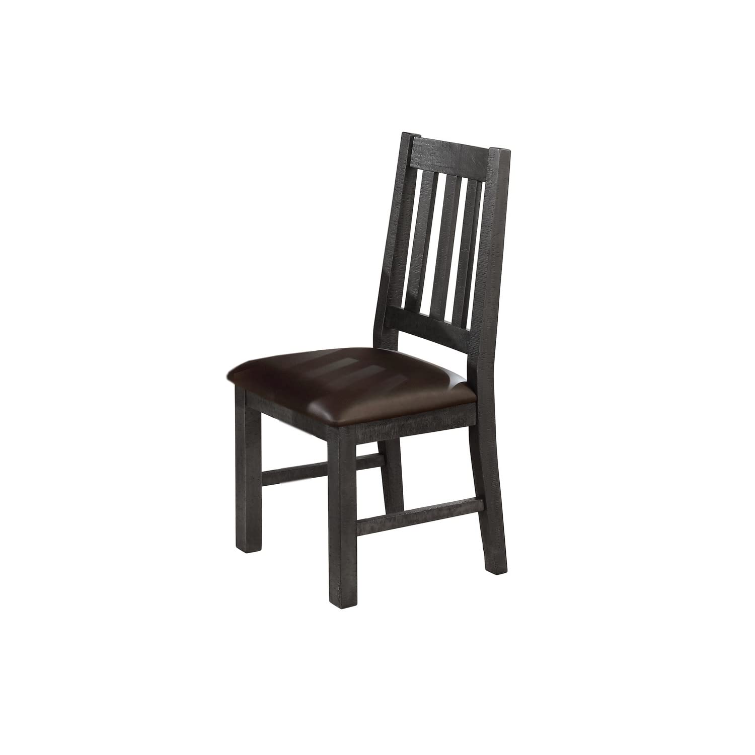 Best Master Furniture Transitional Dining Side Chair (Set Of 2) Rustic Grey