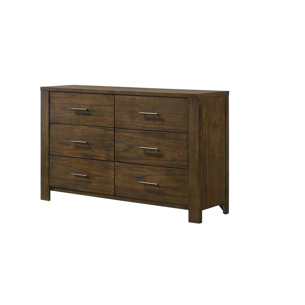 Acme Furniture Merrilee 6 Drawer Dresser In Oak