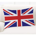 Ekobla Throw Pillow Cover The Union Jack British Flag United Kingdom Flag Patriotic Style Decor Lumbar Pillow Case Cushion For S