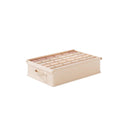 Afkfkr Underwear Storage Box Organizer Multifunctional Home Wardrobe Drawer Bag(Beige,36Grid,WithLid)