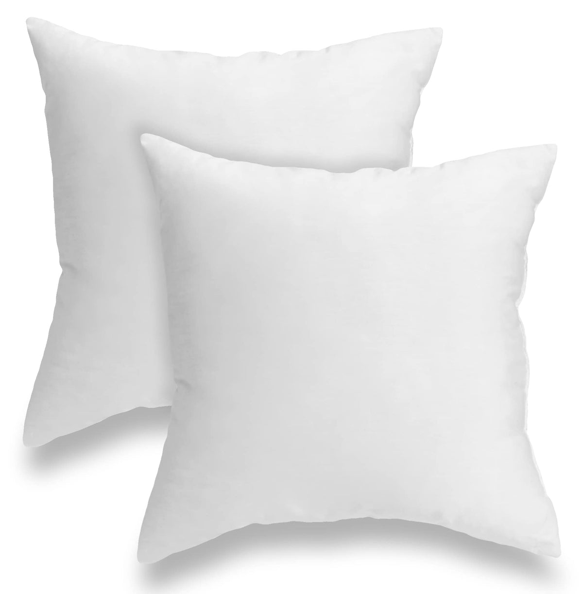Foamily Square Throw Pillow Inserts Set Of 2, 26 X 26 In Pillow Inserts For Indoor Use, Cotton Euro Sham Insert, Couch & Bed Eur
