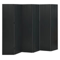 vidaXL 6-Panel Steel Room Dividers Set - Multi-Functional, Aesthetically Pleasing Black Screens for Privacy and Decoration - Fol