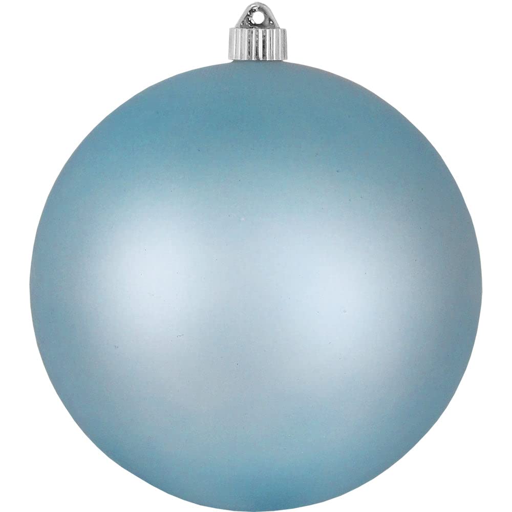Christmas By Krebs 8 (200mm) Velvet Arctic Chill Blue [1 Piece] Extra Large Solid Oversized Huge Big Outdoor Plastic, UV Ball Or