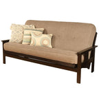 Kodiak Furniture Cotton/Foam Full Futon 7" Mattress w/Linen Stone Fabric Cover-Frame Not Included
