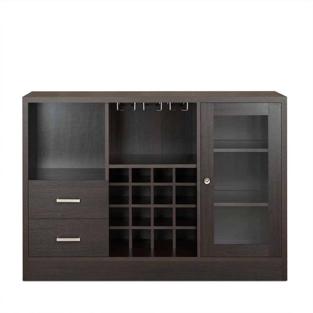 Acme Joice Wooden 2-Drawer Server with Shelf in Espresso