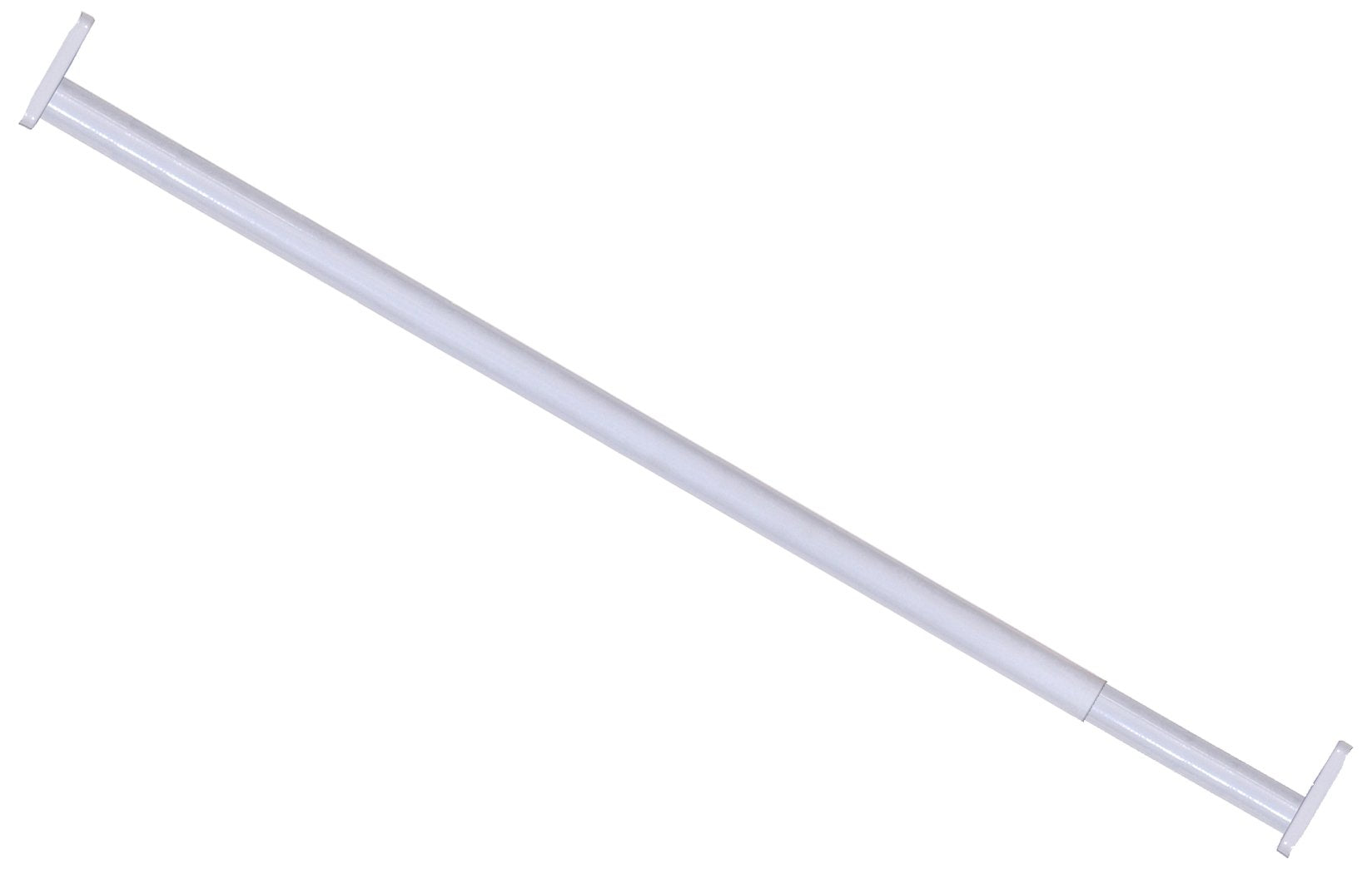 Hillman 853033 30'' to 48'' Adjustable Closet Rod - 1'' Diameter - White Finish 1-Pack