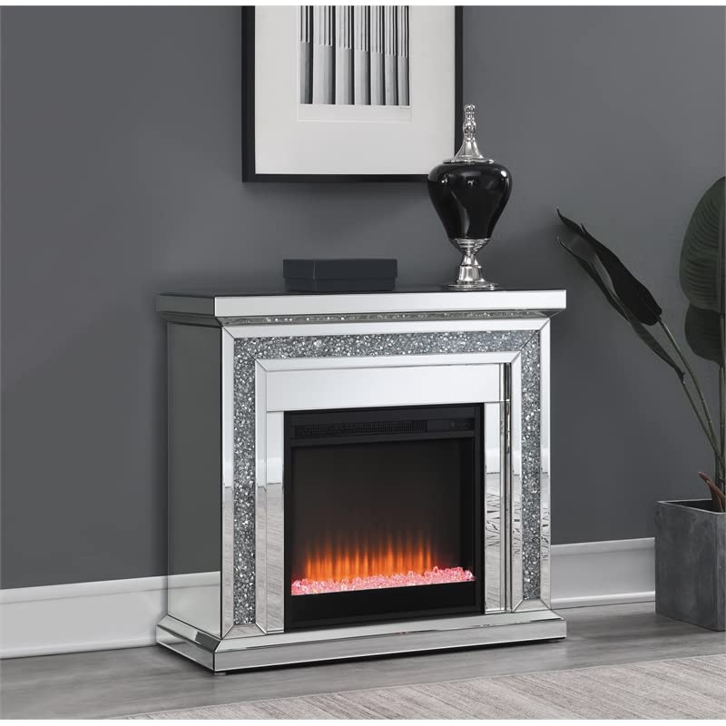 Coaster Lorelai Electric Fireplace, Mirror