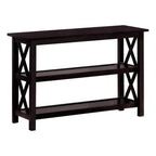 Coaster Home Furnishings 2-Shelf Entryway Console Table Living Room Sofa Table Mission Farmhouse Style Engineered Wood Eco-Friendly Laminate Merlot 5910