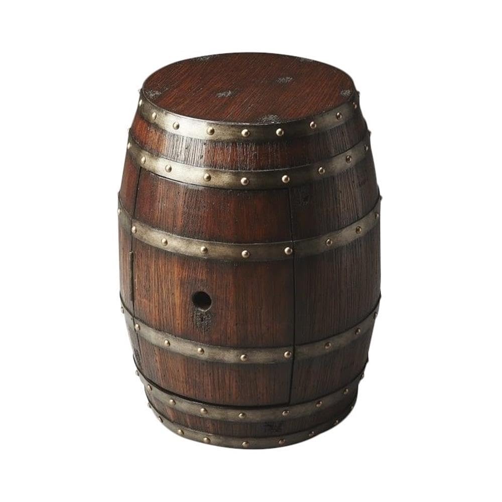 Butler Calumet Rustic Barrel Table Mountain Lodge
