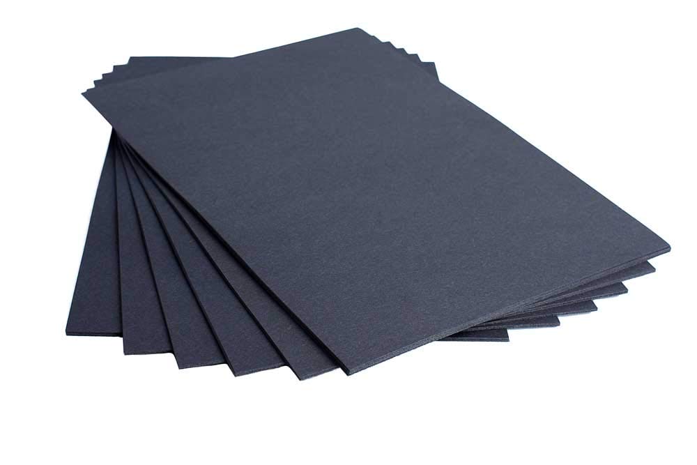 House Of Card & Paper A5 220 Gsm Card - Black (Pack Of 25 Sheets)
