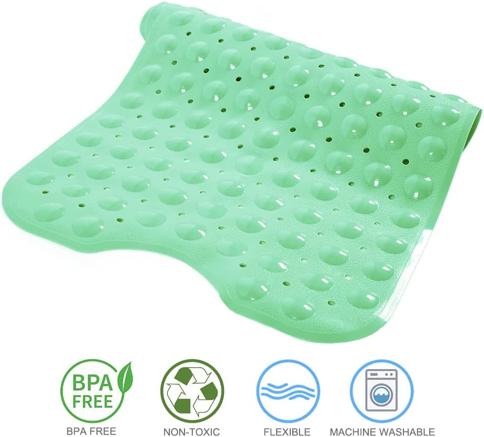Tree Bud Bathtub Mats For Shower Tub Non-Slip Bath Mat 39 X 16 Inch Extra Long Shower Mat, Bath Tub Mat For Bathroom With Machin