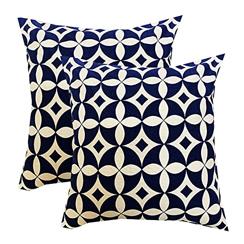 Pinkparrot Cotton Single Colour Printed Throw Pillow Covers/Cushion Covers (18X18Inches)  Set Of 2 Pcs Code0238