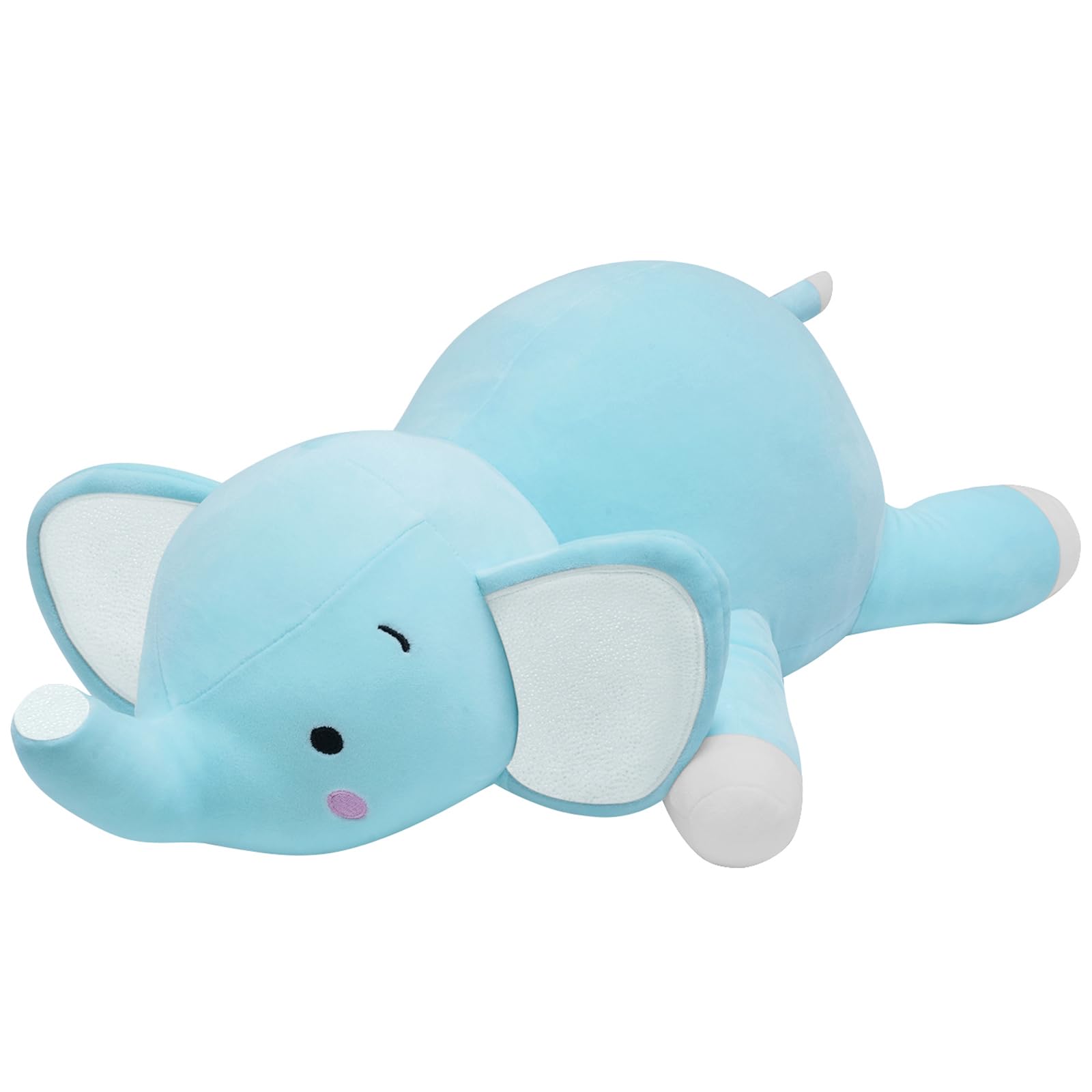 CSVBTRF 4.2 lbs 23' Elephant Weighted Stuffed Animals, Elephant Plush Hugging Pillow for Gift, Grey Elephant Stuffed Animals (G