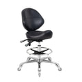 Nolasalon Saddle Stool Chair with Wheels,Ergonomic Swivel Rolling Height Adjustable for Salon Beauty Clinic Dentist Tattoo Home 