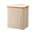 Bamboo Laundry Basket, Laundry Baskets with Handles, Collapsible Laundry Hamper, Oxford Cloth Material, Bedroom Dirty Clothes/To