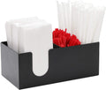 Indian Decor 50131 Classic 5 Compartment Station, MultiSection Organizer For Napkins, Utensils, Straws, Condiments, Stainless S