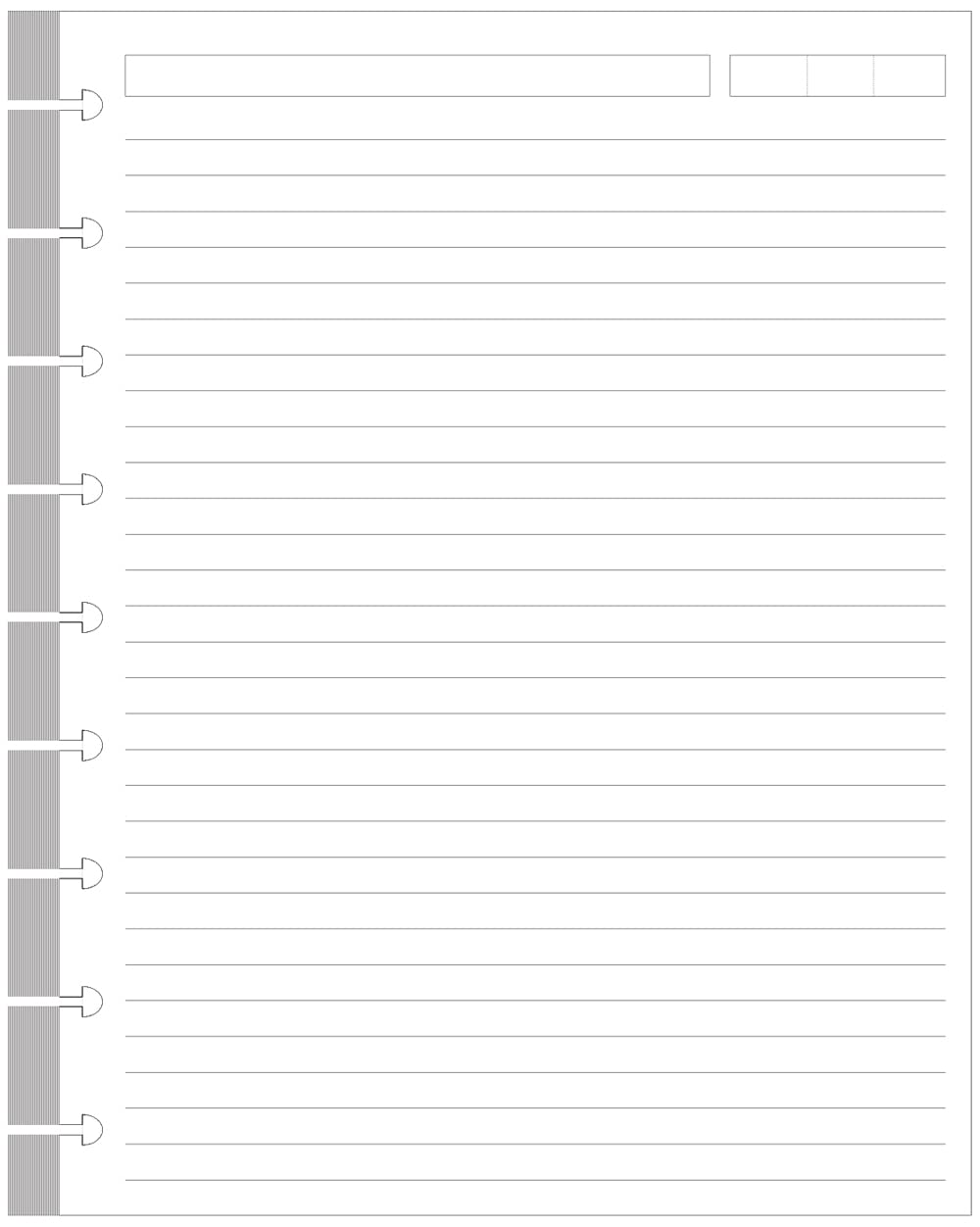 Zgmj Classic Size Discbound Lined Refill Paper, 9-Disc Discbound Pre-Punched Happy Planner Inserts, 100Sheets/200Pages Loose-Lea
