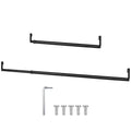 Threehoney Expandable Closet hanger Rod for Wire Shelf, 3660 Inch, Black