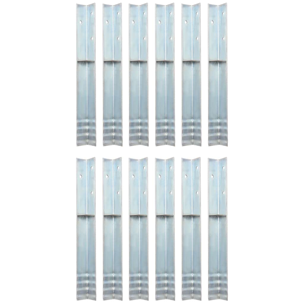 vidaXL 12x Ground Anchor Toy Tower Steel Ground Anchor Mounting Anchor Angle Anchor