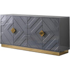 Best Master Furniture T1946 Modern Sideboard, Grey