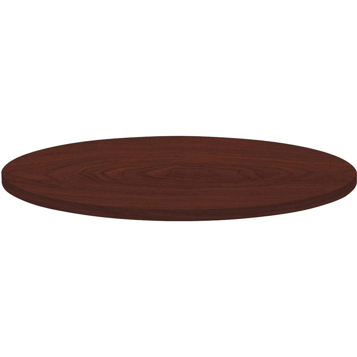 Lorell LLR62578 Round Invent Tabletop - Mahogany