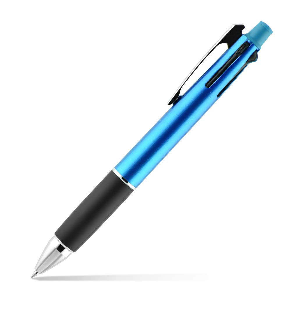 Uni Jetstream 4&1 Red, Green, Blue, And Black 0.7Mm Ballpoint Multi Pen And 0.5Mm Mechanical Pencil (Light Blue)