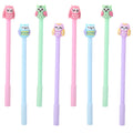 Jkjf 8Pcs Owl Shaped Rollerball Pens Cute Owl Gel Ink Pen Cartoon Animal Pen For School Office Stationery Writing Supplies - 0.5