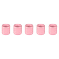 Mega Candles 5 pcs Pink 1/2 Inch Diameter Ceramic Chime Ritual Spell Candle Holders, Great for Casting Chimes, Meditation, Ritua