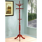 Coaster Home Furnishings Achelle Entryway 11-Hook Freestanding Coat Rack Hat Hanger Sturdy Wooden Hall Tree Clothing Stand Golden Brown 900759
