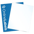 Waterproof Clear Gloss Laser-Printable Sticker Paper, 8.5 X 11 Full Sheet Label, 10 Sheets, For Laser Printers Only, Online Labe