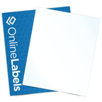 Waterproof Clear Gloss Laser-Printable Sticker Paper, 8.5 X 11 Full Sheet Label, 10 Sheets, For Laser Printers Only, Online Labe