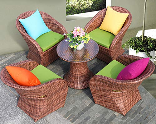 Augld 2Pack Outdoor/Indoor Throw Pillow Cover, Waterproof Solid Pillow Case Aqua 20'X20'