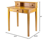Emmett Writing Desk - Distinctive Design, Versatile Functionality, Ample Storage, Keyboard Tray, File Drawer, 2 Additional Drawers (99333-VV)
