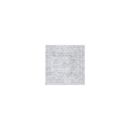 SAFAVIEH Brentwood Collection Area Rug - 6'7'' Square, Light Grey & Ivory, Medallion Distressed Design, Non-Shedding & Easy Care