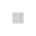 Safavieh Brentwood Collection Area Rug - 8' Square, Light Grey & Ivory, Medallion Distressed Design, Non-Shedding & Easy Care, I