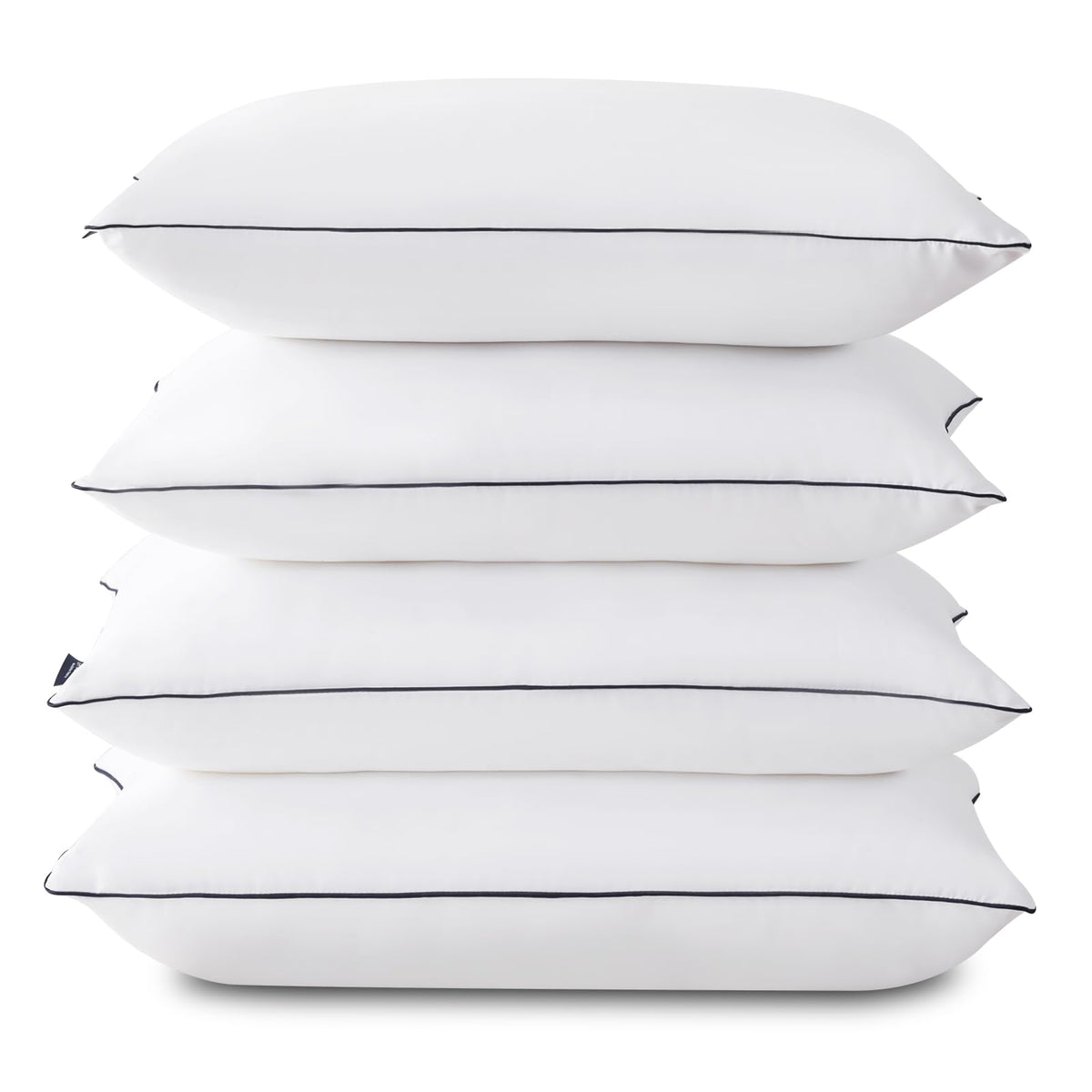 Gohome Pillows Queen Size Set Of 4 - Bed Pillows For Sleeping 4 Pack, Cooling Supportive Hotel Pillows With Premium Soft Down Al