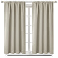 Bgment Rod Pocket Blackout Curtains For Bedroom - Thermal Insulated Room Darkening Curtain For Living Room, Light Camel, 42 X 54
