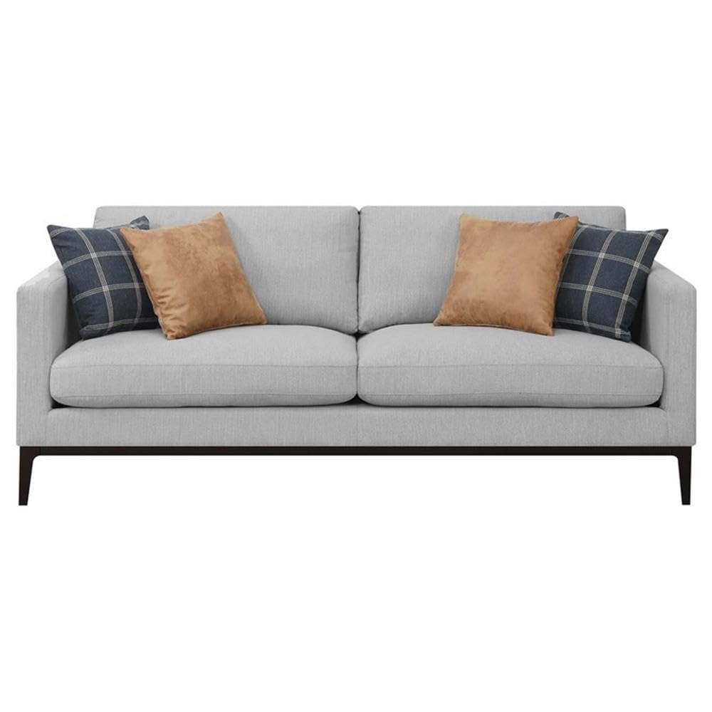 Coaster Home Furnishings Apperson 2-Piece Living Room Set Light Grey