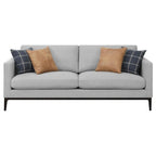 Coaster Home Furnishings Apperson 2-Piece Living Room Set Light Grey
