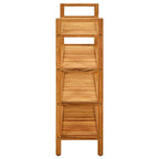SKM Shoe Rack with 4 Shelves 39.3"x10.6"x31.4" Solid Oak Wood