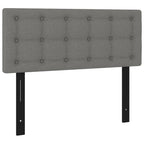 vidaXL LED Headboard, Upholstered Headboard for Bed Home, Bed Headboard with LED Light, Bedroom Furniture, Dark Gray 39.4"x2"x30.7"/34.6" Fabric
