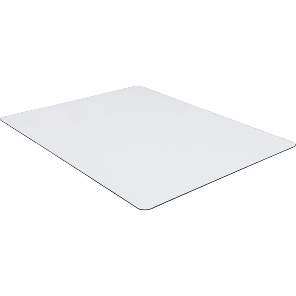 Lorell Tempered Glass Chairmat, 48" Width x 60" Depth x 0.25" Thickness, Clear, 1 Each