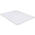 Lorell Tempered Glass Chairmat, 48" Width x 60" Depth x 0.25" Thickness, Clear, 1 Each
