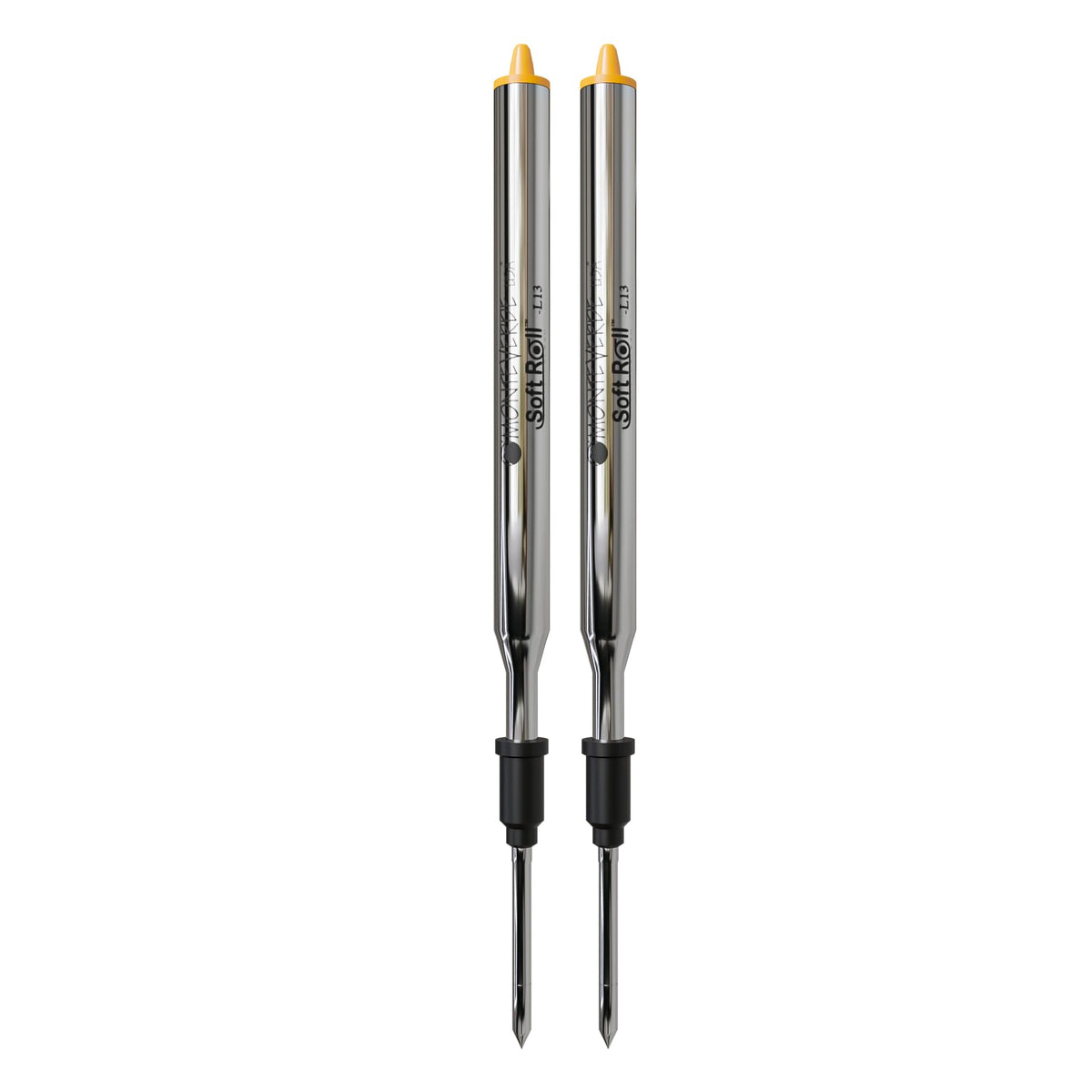 Monteverde Soft Roll Ballpoint Refill For Lamy Ballpoint Pens, Orange, 2 Pack (L132Or)
