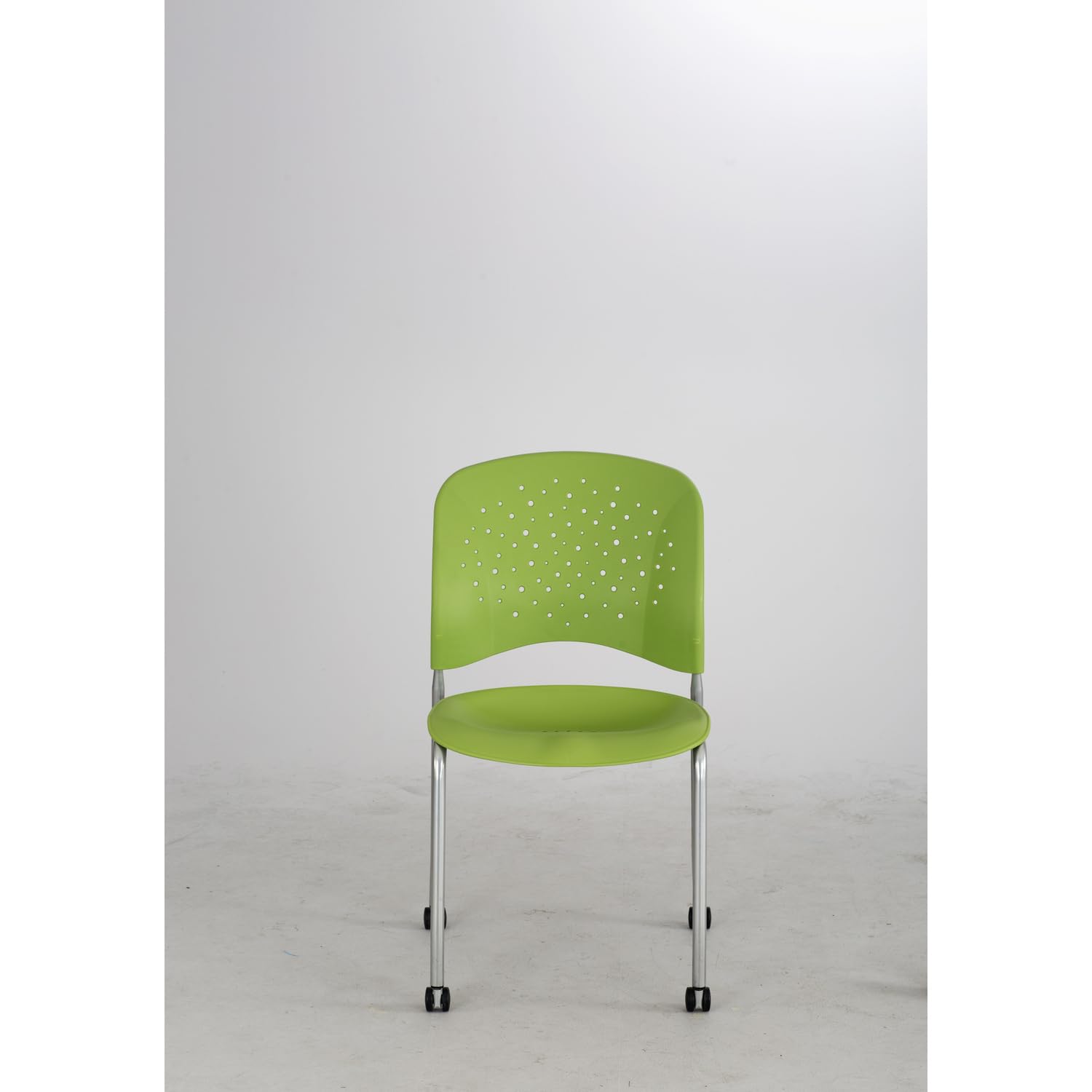Safco Products 6805GN Reve Guest Chair Straight Leg with Round Back, (Qty. 2), Green