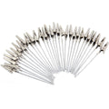H&W 50 Pack Metal Wire Alligator Clamp, 4' Long-Tailed Alligator Iron Clip, Stand Photo Holder Stand Memo Clip (We1-D1)