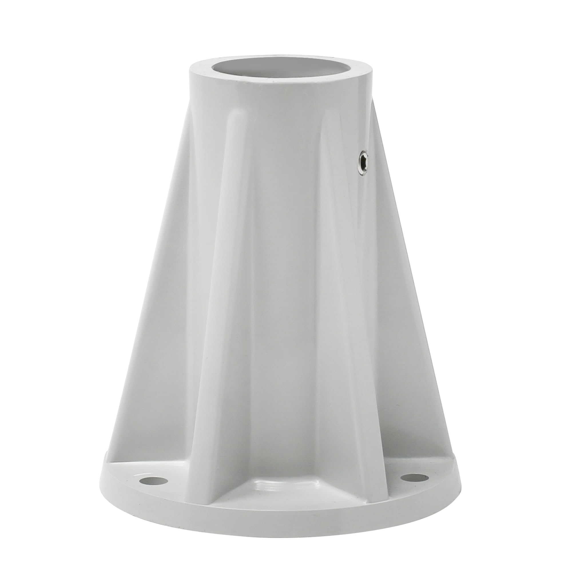 One Saftron 6' Gray Base For Surface Mounting Of Deck-To-Pool Rails, Return-To-Deck Rails And Spa Rails To Concrete Or Wood Dec